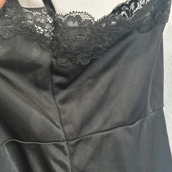torrid Black Lace Trim Satin Slip - Picture 10 of 13